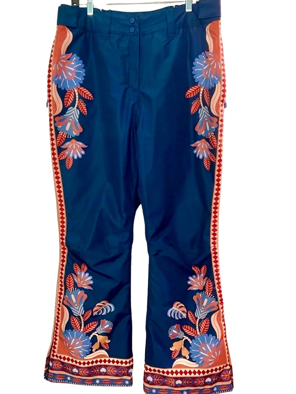FARM Rio Blue Floral Boot Cut Pants